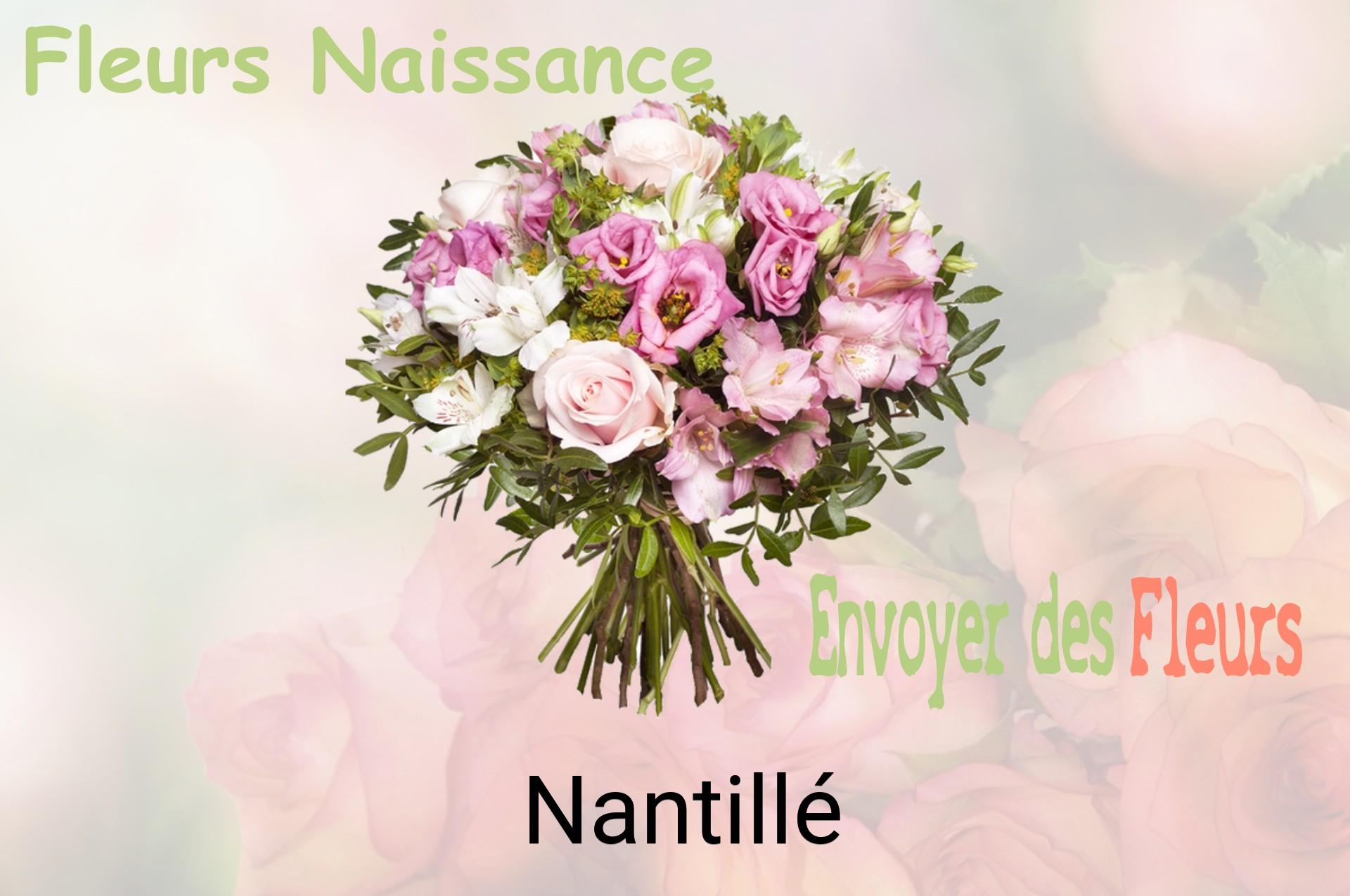 Bouquet de fleurs de naissance livré à Nantillé
